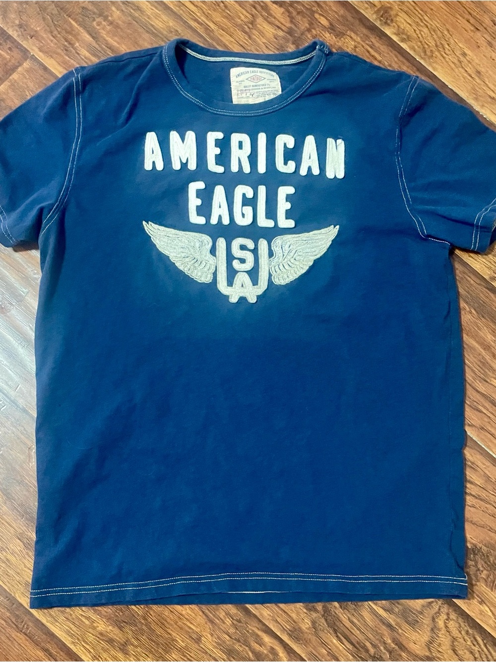 American Eagle Outfitters Navy Vintage Graphic Tee